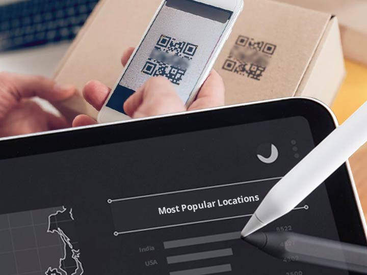 Rastreamento de dados de uso de código QR