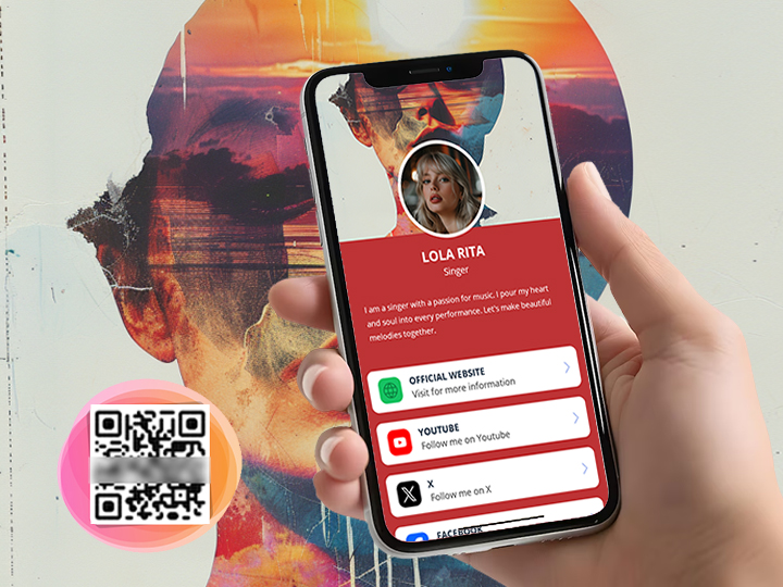  Código QR do Instagram/Facebook