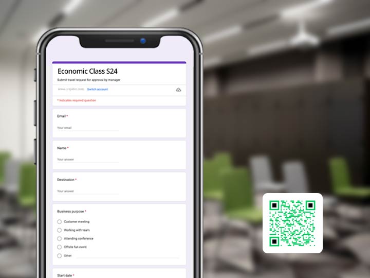  Código QR do Google Foem