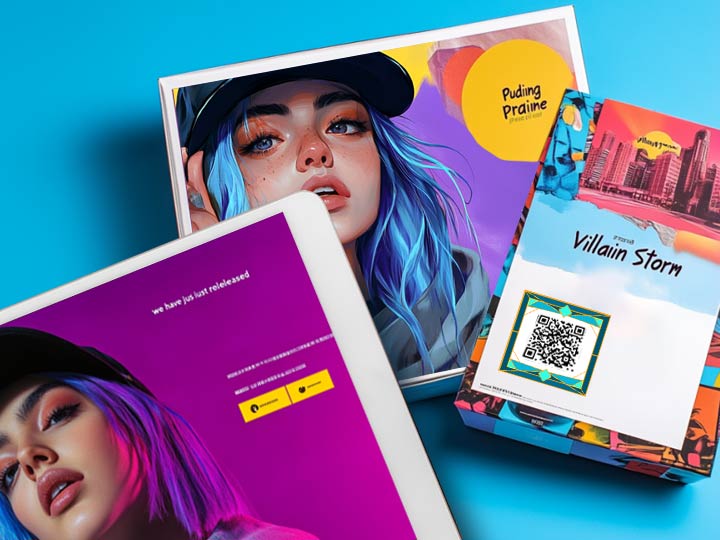  URL / Áudio / Código QR da galeria