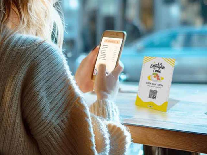  Código QR do menu